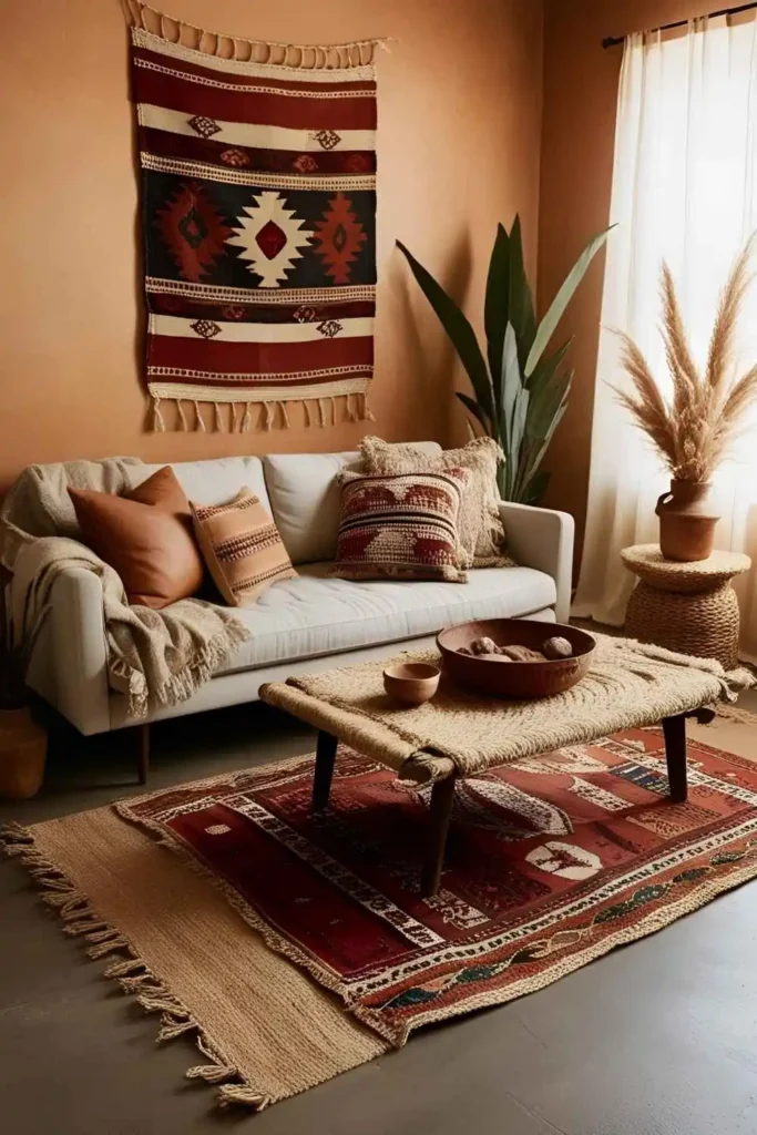 Anchor the Room with a Global-Inspired Rug