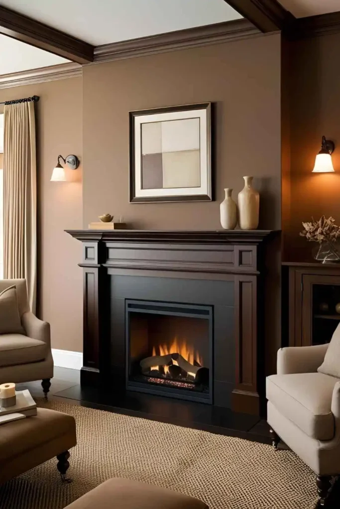 Espresso Fireplaces That Anchor the Room