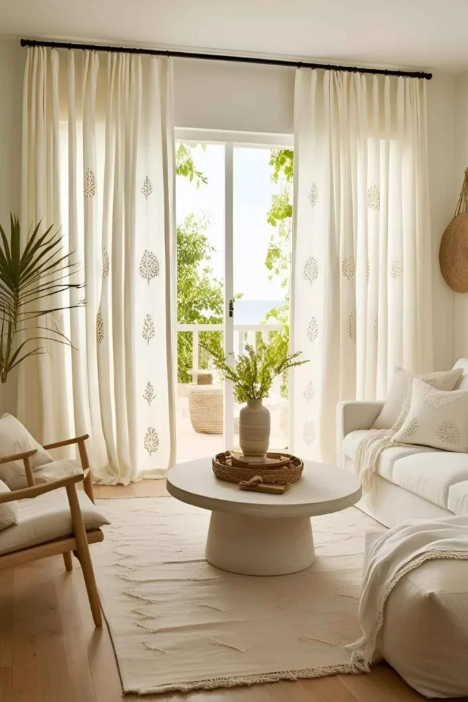 Frame the Space with Light, Airy Curtains